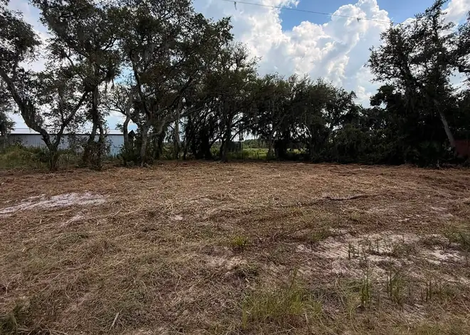 Lot cleared down to open ground