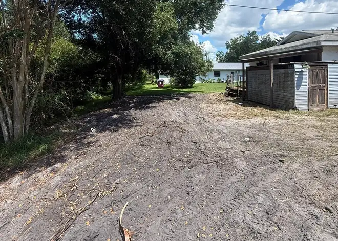 Yard hauled clean